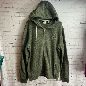 Quiksilver Men's Green Hoodie